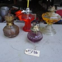 4 OIL LAMPS