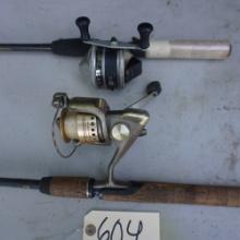 2 FISHING RODS & REEL- PROQUALIFIER