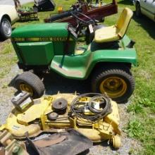 JOHN DEERE 322 RIDING MOWER W/ 48" DECK