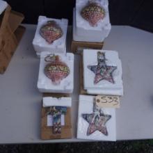 6 JIM SHORE ORNAMENTS