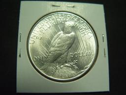 Uncirculated 1934 Peace Dollar w/heavy hairlining