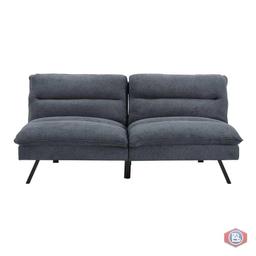 Simmons Manhattan Charcoal Convertible Sofa