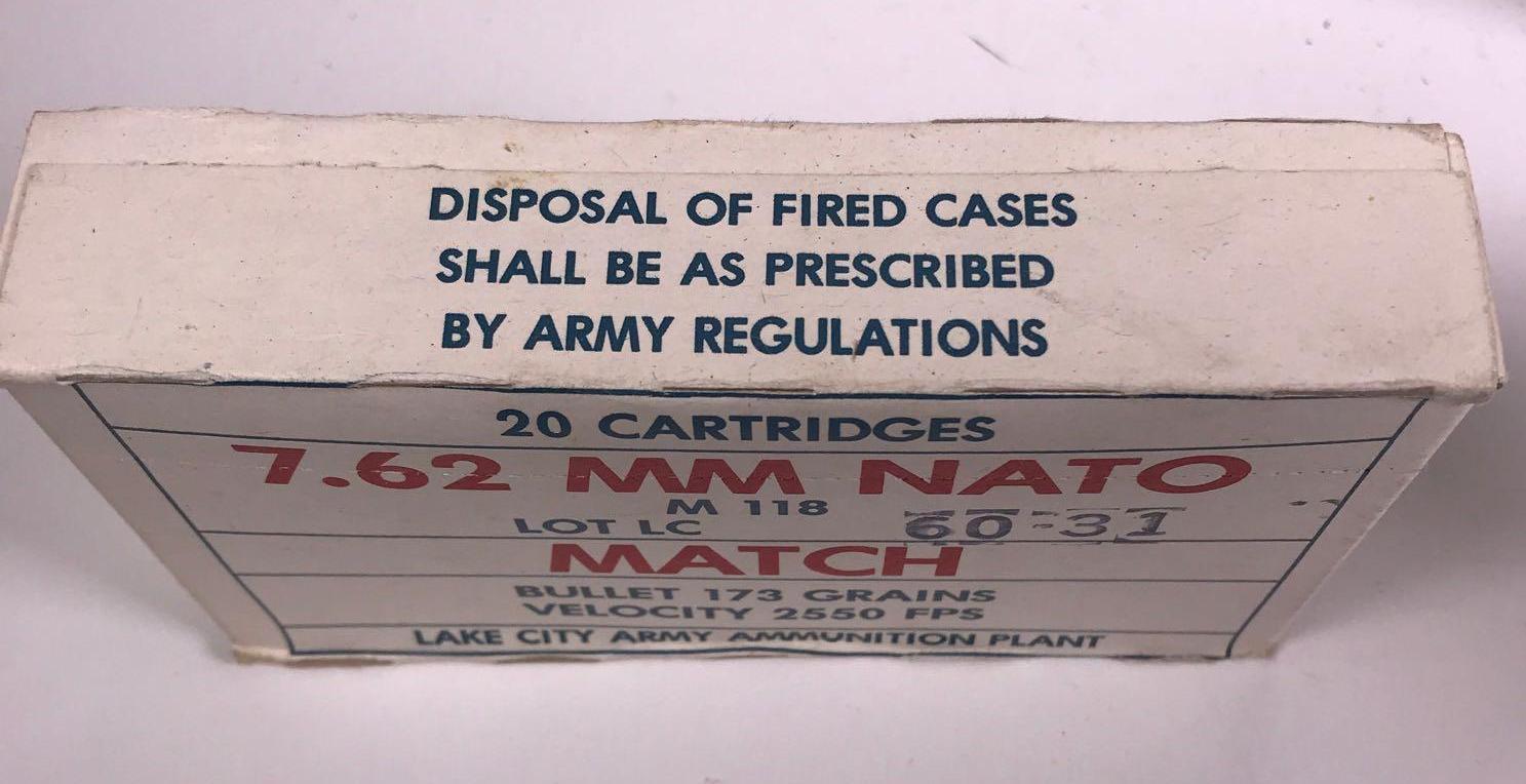 440 RDS 7.62 "White Box" NATO Match M118 Ammunition