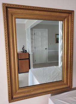 Framed Mirror and Mirrored Curio Cabinet (LPO)