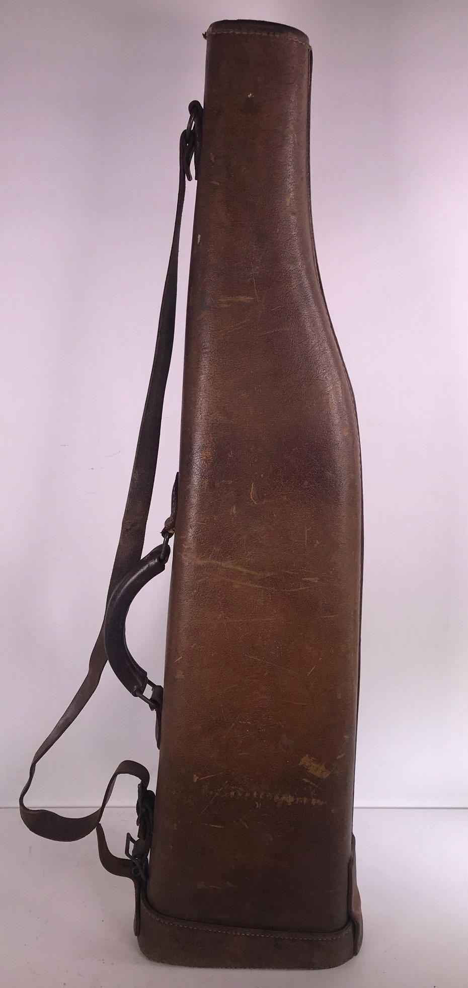 30" Leather Leg of Mutton Gun Case