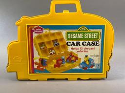 Vintage Sesame Street Car Case with Cars