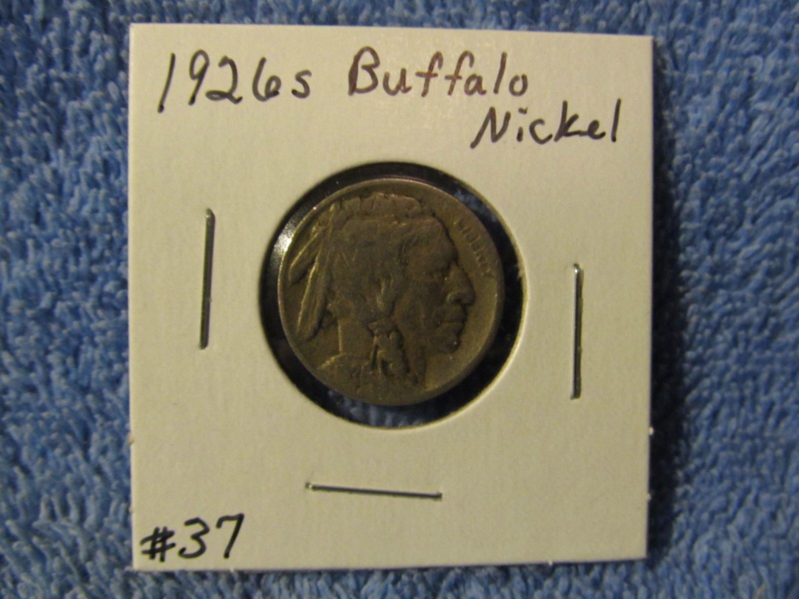 1926S BUFFALO NICKEL (A BETTER DATE) F