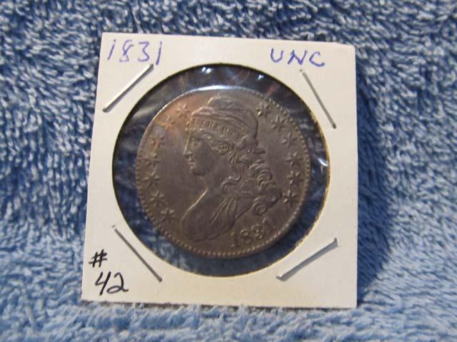 1831 BUST HALF UNC