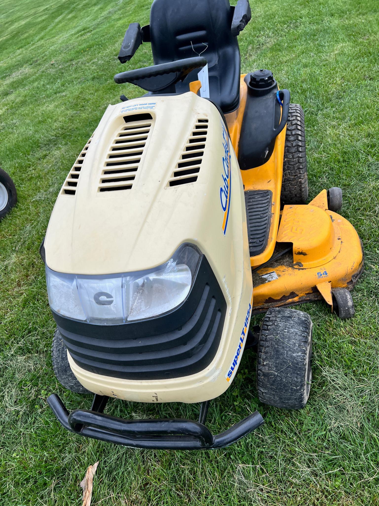 Cub Cadet Riding mower Super LT 1554 w/ 54 inch deck, Kohler Engine