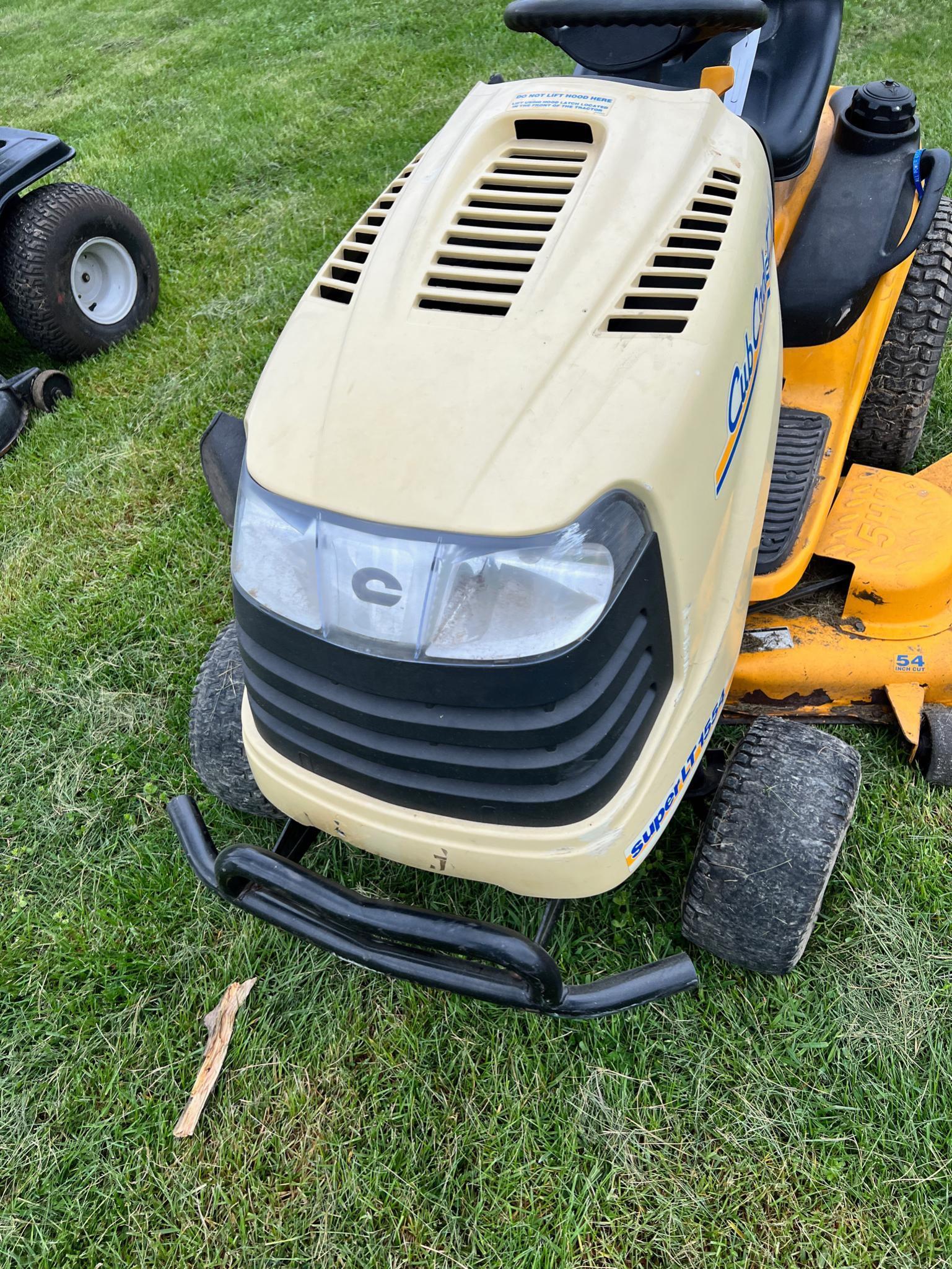 Cub Cadet Riding mower Super LT 1554 w/ 54 inch deck, Kohler Engine