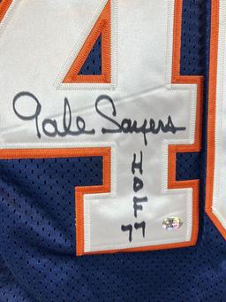 Gale Sayers, Chicago Bears signed jersey, JSA