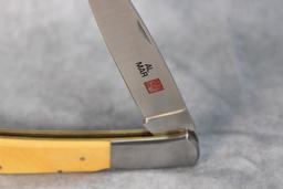 AL MAR EAGLE YELLOW HANDLE FOLDING KNIFE
