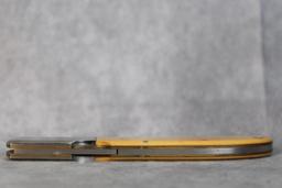 AL MAR EAGLE YELLOW HANDLE FOLDING KNIFE