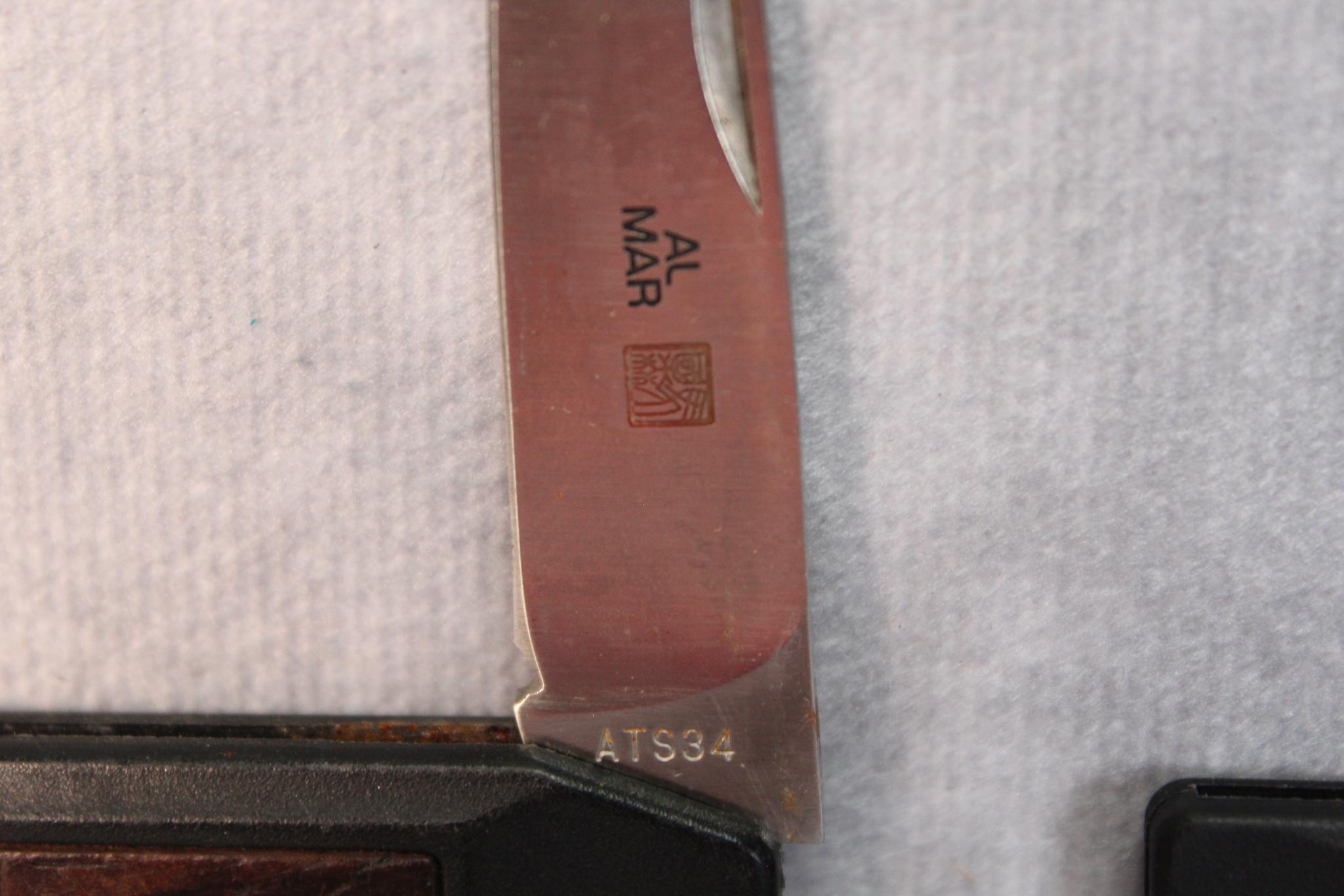 Al Mar, ATS34, Mini lock back x 2 knives