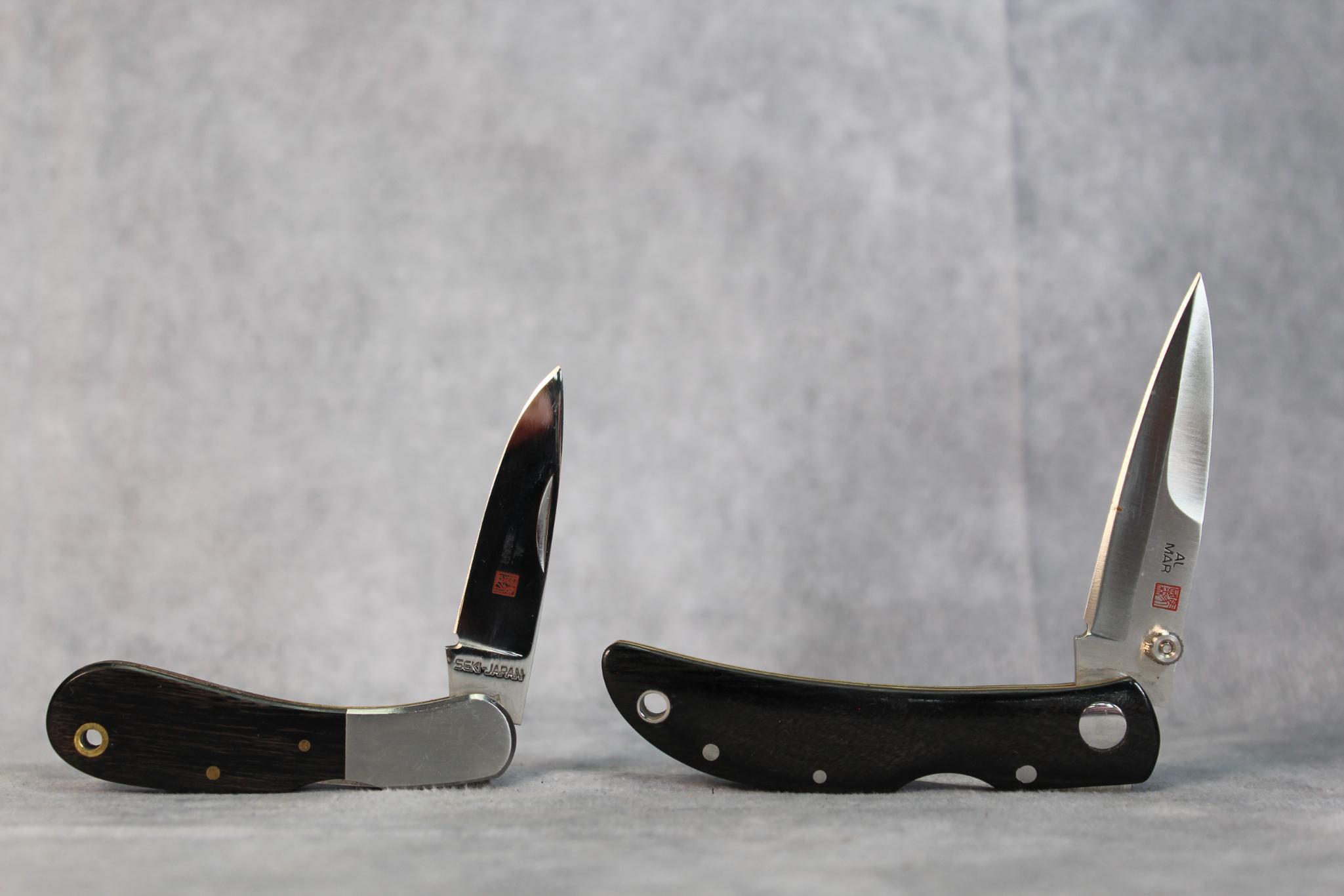 (2) SMALL AL MAR LOCKBACK KNIVES