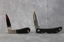 (2) SMALL AL MAR LOCKBACK KNIVES