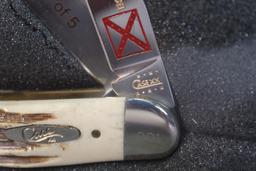 2001 Case XX Three Blade Stag Sowbelly w/Confederate States Blade Etch, 1 of 5