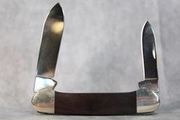 2001 Case XX Black Bone Canoe w/blue stone inlays