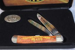 2016 Case XX US Army Commemorative Trapper with Blade Etch