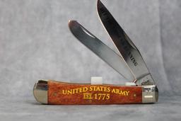 2016 Case XX US Army Commemorative Trapper with Blade Etch