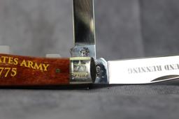 2016 Case XX US Army Commemorative Trapper with Blade Etch
