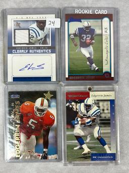 (19) Edgerrin James Football Cards - (2) Autos - Rookies - Base - Inserts