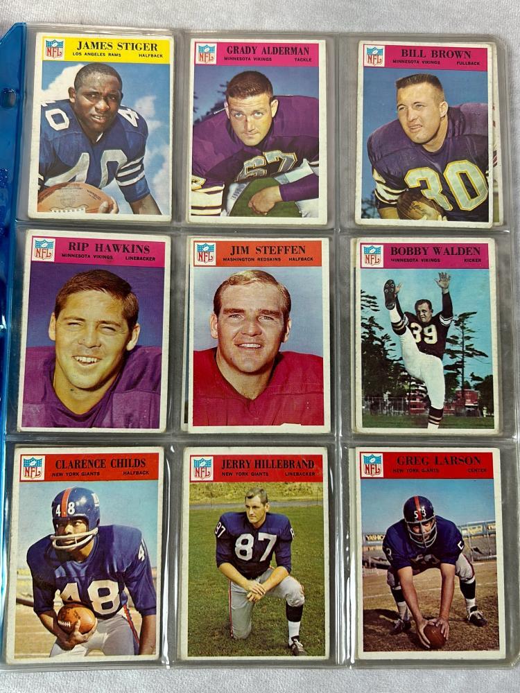 (42) 1966 Philadelphia Football Cards