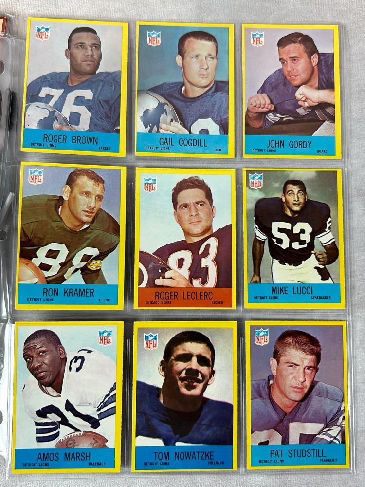 (71)  1967 Philadelphia Football Cards - Many Stars!