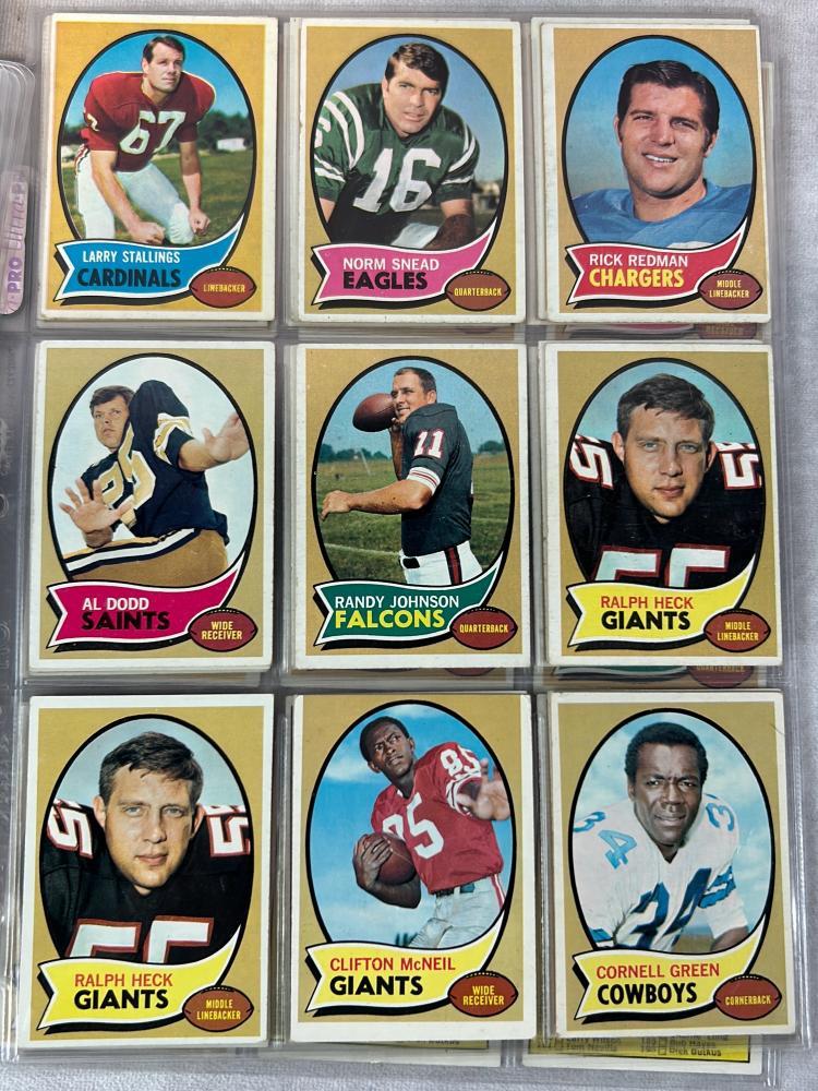 (161) 1970 Topps Football - Many Stars & Rookies