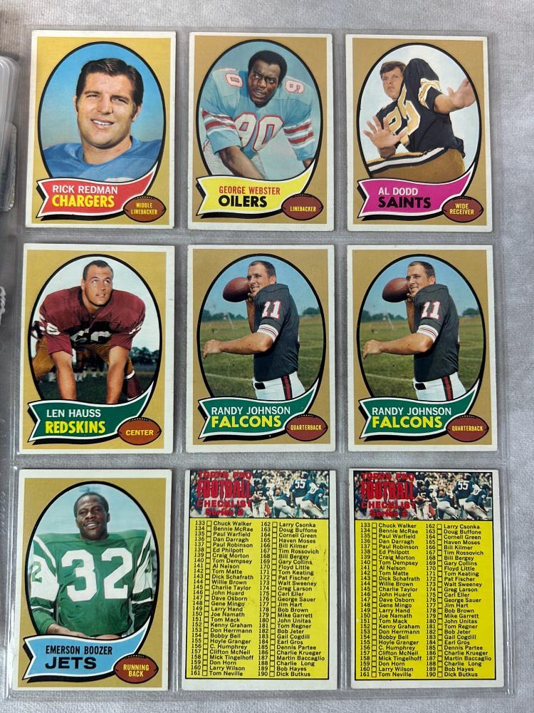 (161) 1970 Topps Football - Many Stars & Rookies