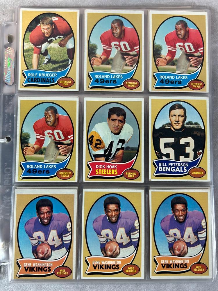 (161) 1970 Topps Football - Many Stars & Rookies