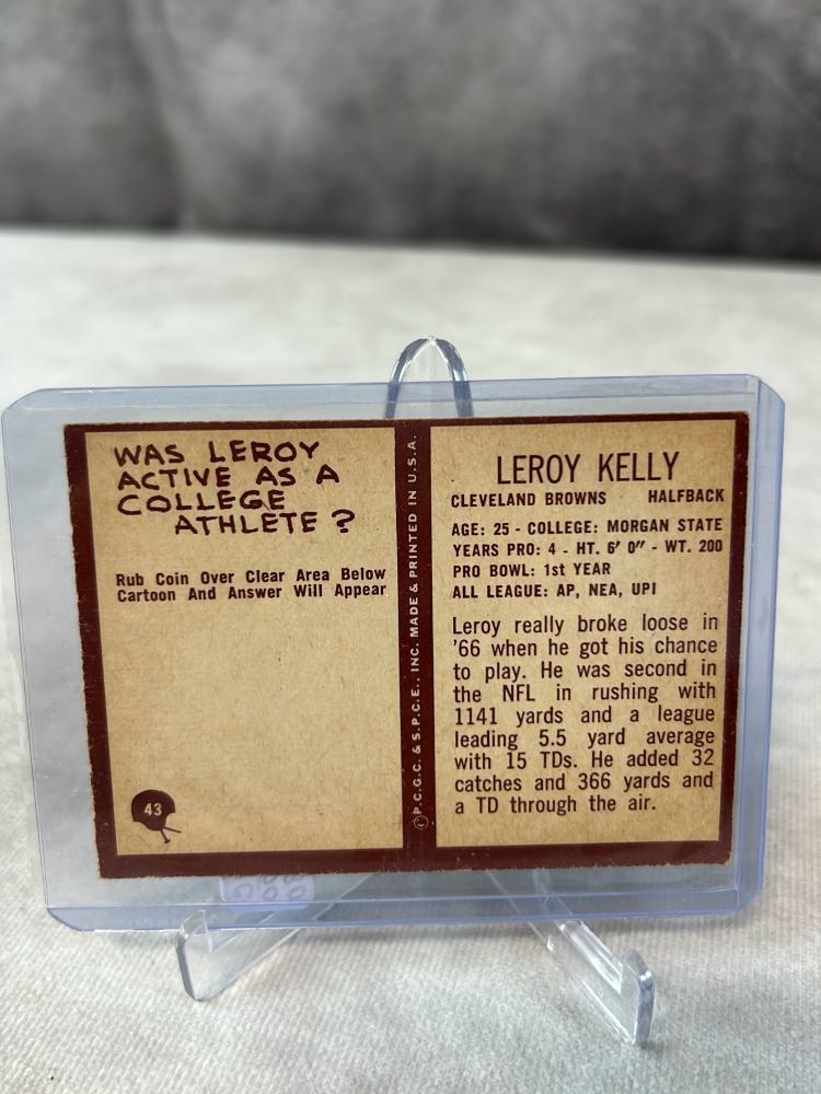 1967 Philadelphia Leroy Kelly Rookie
