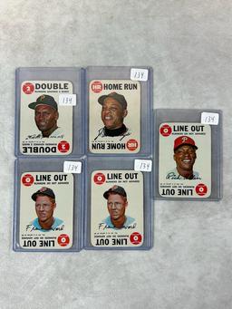 (5) 1968 Topps Game Cards