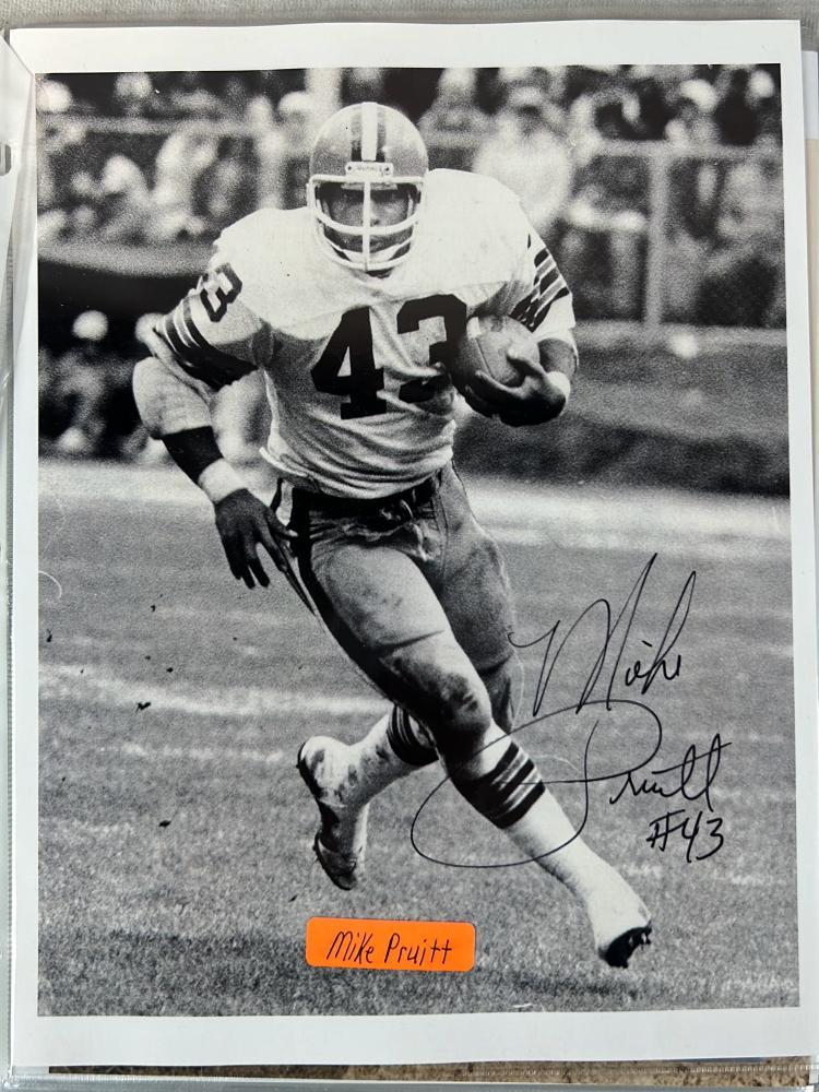 (12) Browns Signed 8 X 10 Photos