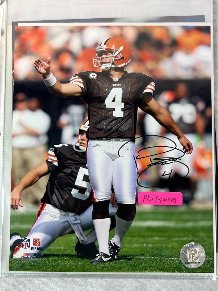 (12) Browns Signed 8 X 10 Photos