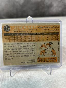 1960 Topps Jim Kaat Rookie