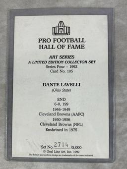 Dante Lavelli signed Goal Line Art