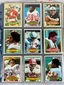 (112) 1979-1982 Topps Football with Stars - Rookies, also Montana, Payton, Tarkenton, Dorsett