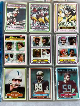 (112) 1979-1982 Topps Football with Stars - Rookies, also Montana, Payton, Tarkenton, Dorsett
