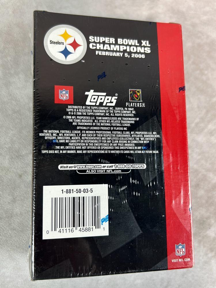 2006 Topps Super Bowl XL Champ Steelers Unopened Gift Set