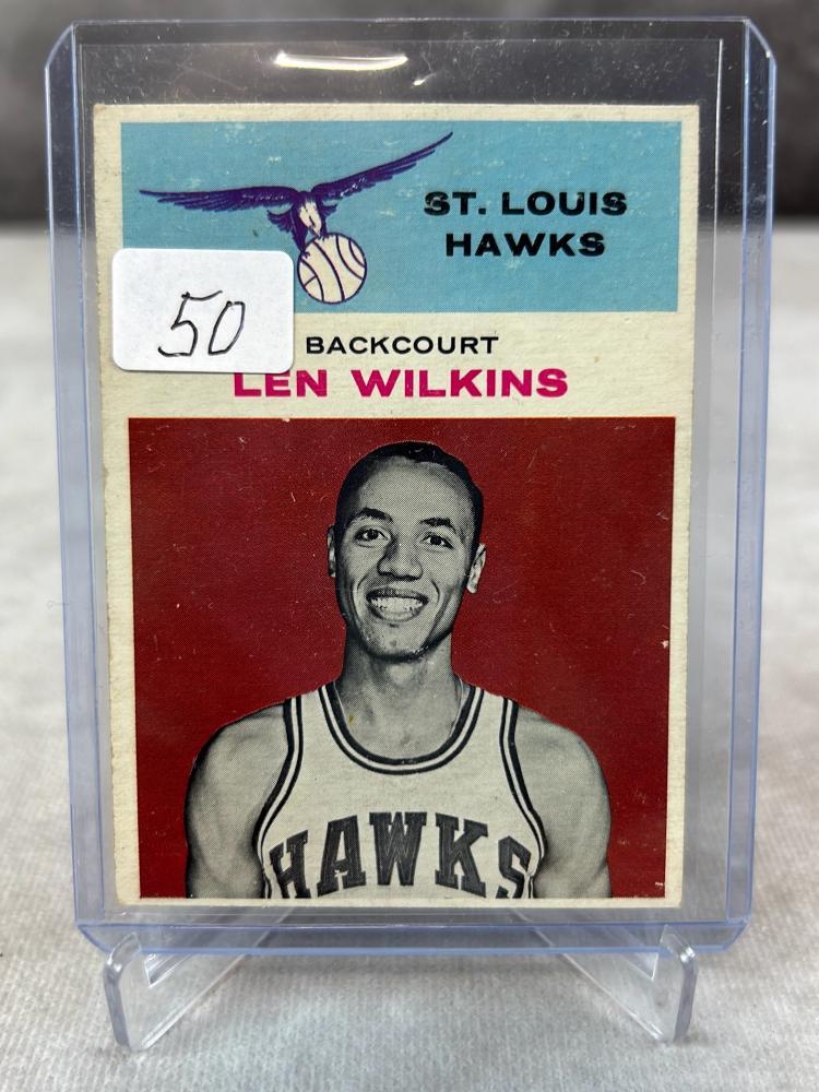 1961-62 Fleer Lenny Wilkens Rookie - Error Card, name misspelled