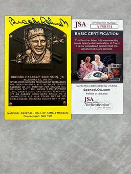 Brooks Robinson Signed Hall of Fame Post Card- JSA