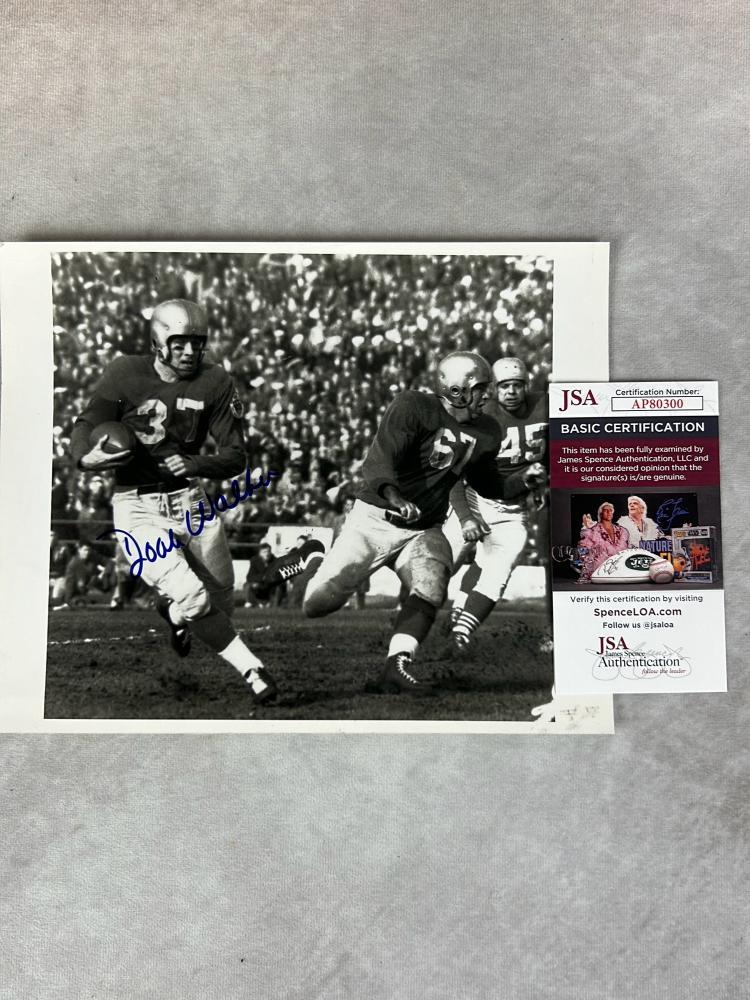 Doak Walker Signed 8 x 10 Photo - JSA