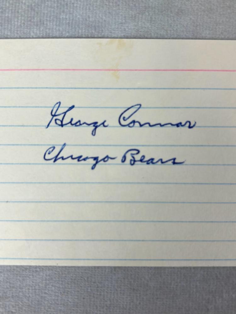 George Connor Signed 3 x 5 Index Card - JSA