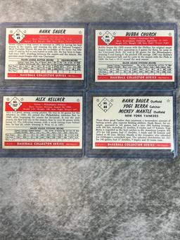 (13) Signed 1983 Bowman Reprint Baseball Cards with HOFers