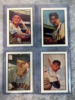 (13) Signed 1983 Bowman Reprint Baseball Cards with HOFers