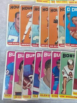 Clean Lot of 97 Different 1965 Topps Football Tall Boys