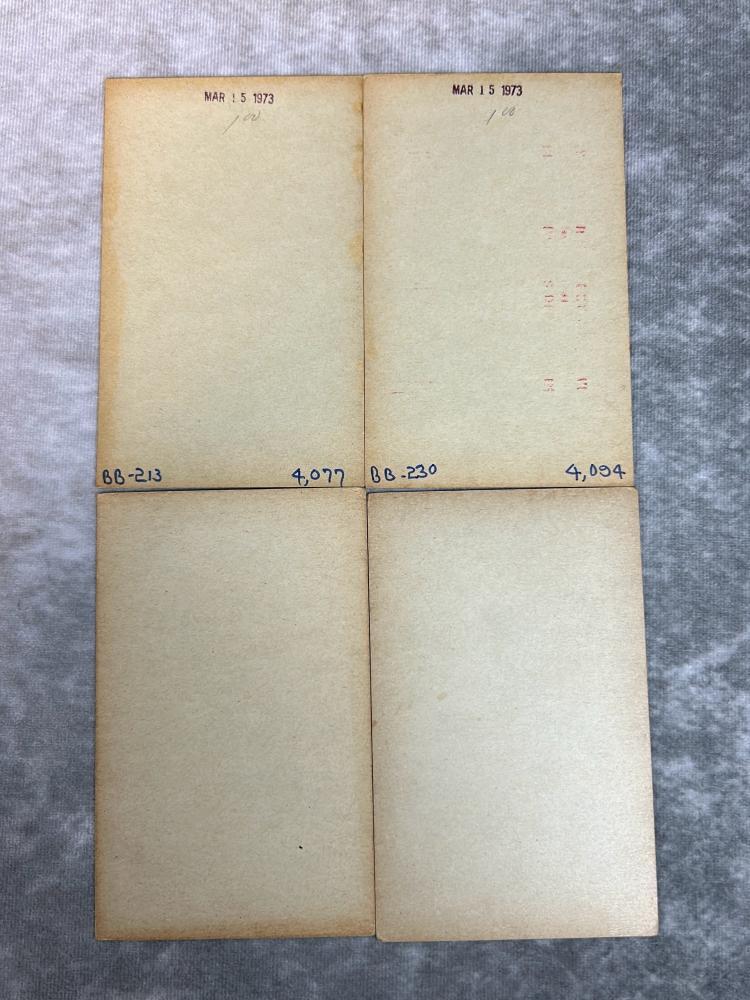 Lot of 12 1947-66 Exhibit Cards- All Blank Backs