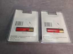 2 WINCHESTER 12 GAU SHOTGUN SHELL KNIFE