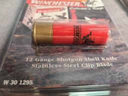 2 WINCHESTER 12 GAU SHOTGUN SHELL KNIFE